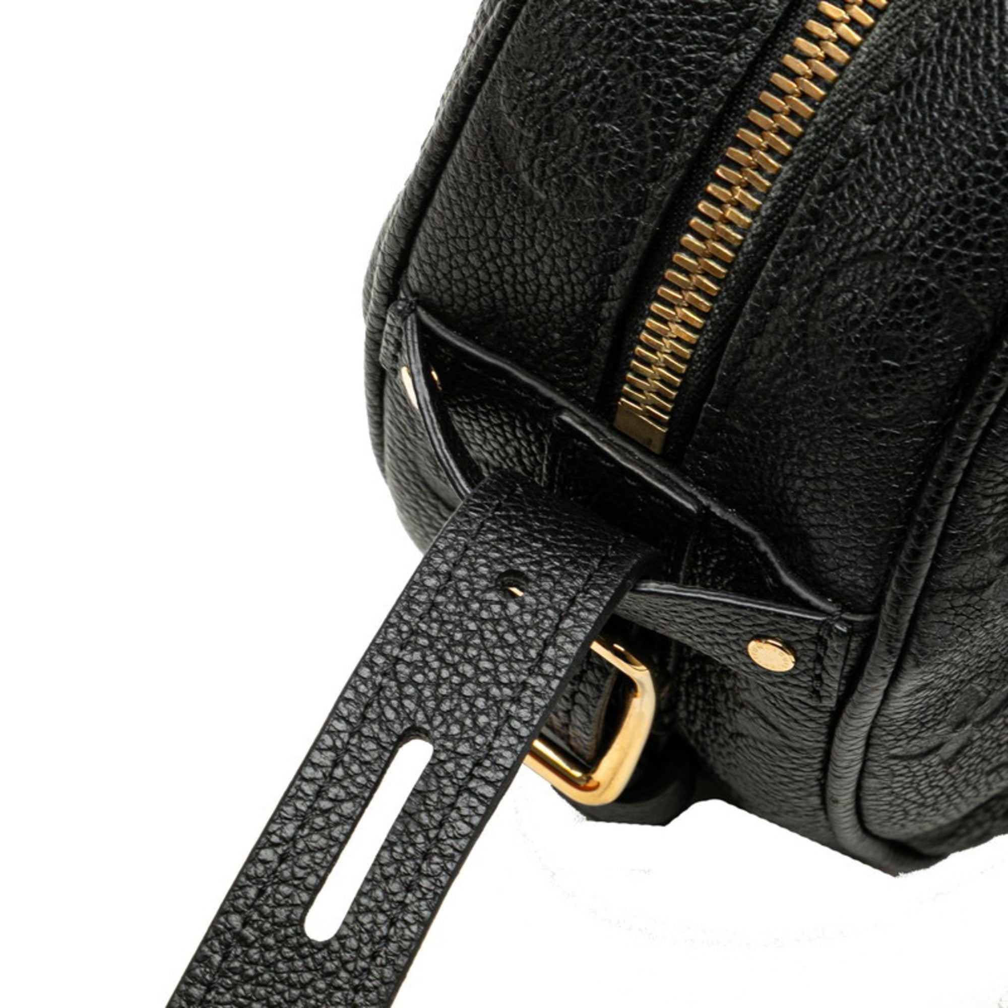 Louis Vuitton Monogram Empreinte Boite Chapeau Souple MM Crossbody Shoulder Bag M45649 Noir Black Leather Women's LOUIS VUITTON