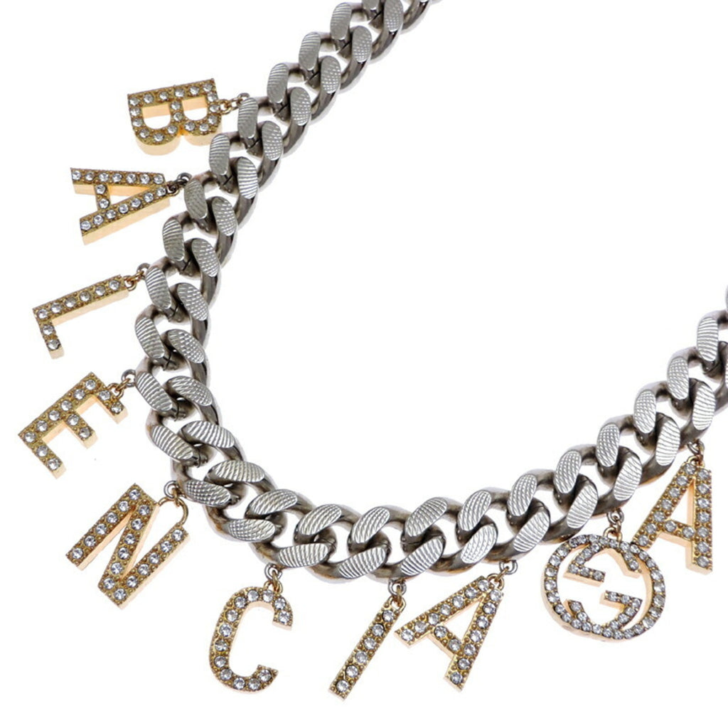 Gucci, Balenciaga, The Hacker Project Script Choker Necklace, Metal, for Men and Women