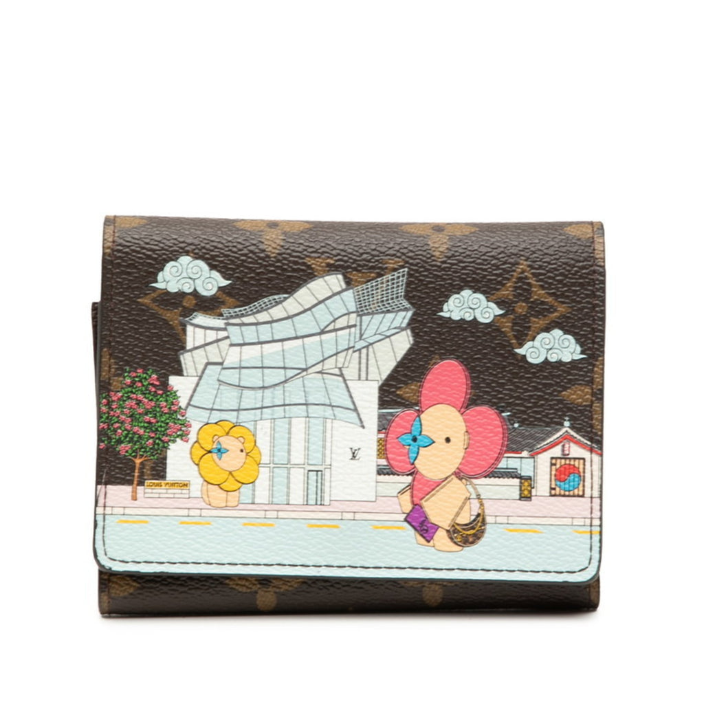 Louis Vuitton Monogram Portefeuille Victorine Vivienne Tri-fold Wallet M81631 Brown Multicolor Women's LOUIS VUITTON