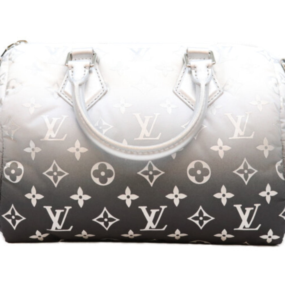 LOUIS VUITTON M11848 LVSKI LV Snow Speedy Bandoulière 25 Shoulder Bag, Silver, Silver Hardware, Men's — Like New