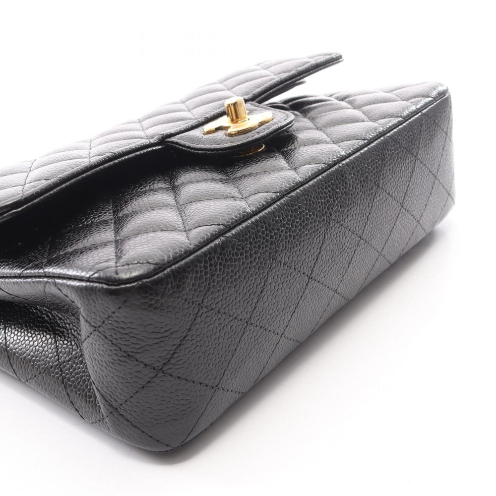 Chanel Matelassé Double Flap Shoulder Bag/Handbag, Caviar Leather (Grained Calfskin), Women's, Black, A01113 — New - Store Return