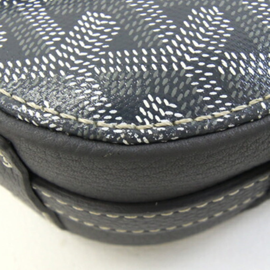 Goyard Belvedere Shoulder Bag BELVE3PMLTY51CG51P Gray Toile Leather Crossbody for Women