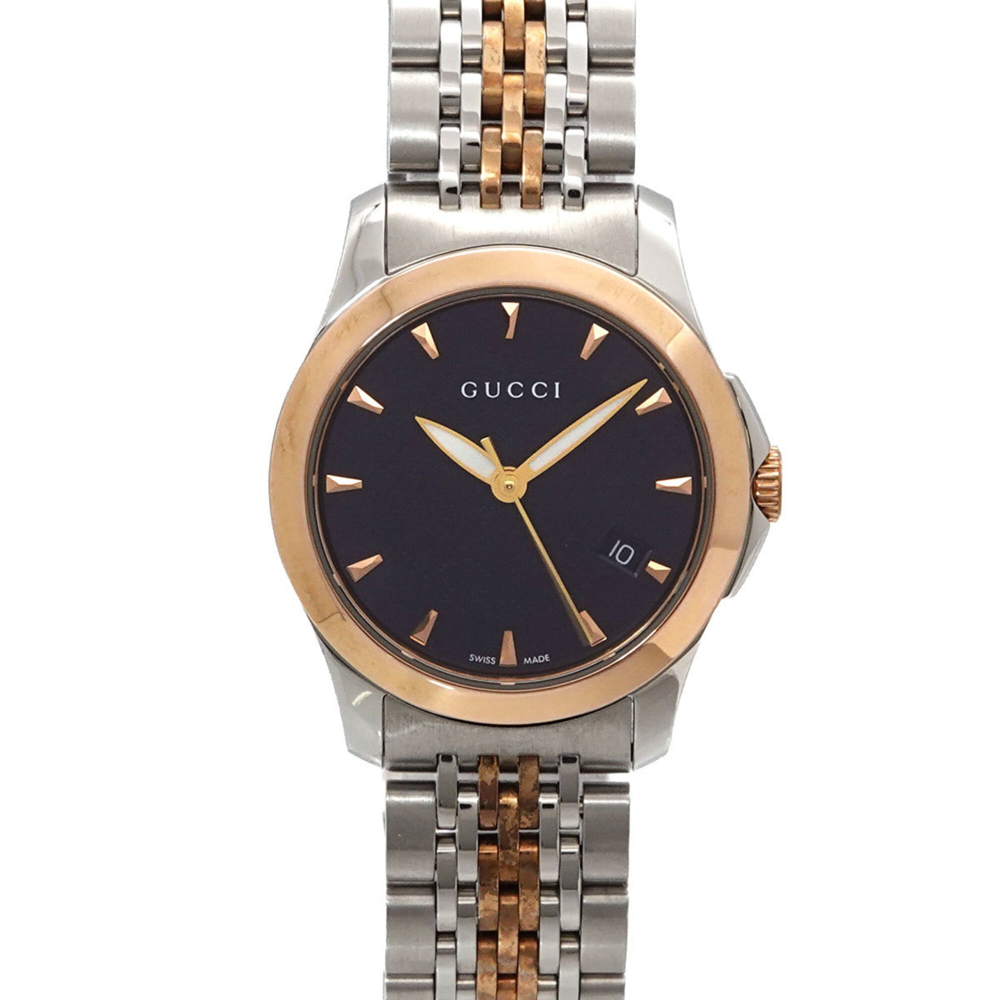 Gucci G-Timeless Combination 126.5 Women's Watch Date Black Quartz G Timeless — Like New