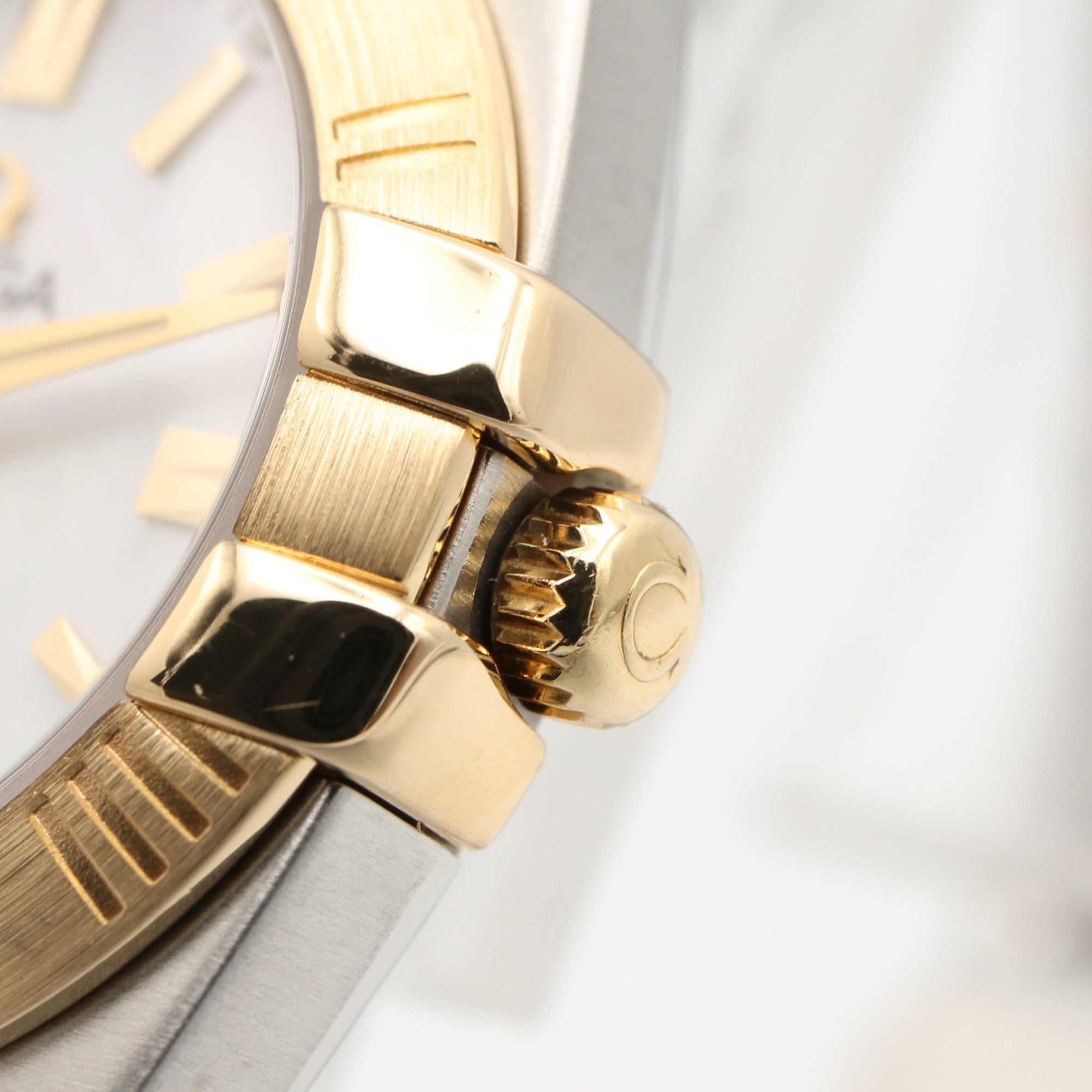 Omega Constellation Double Eagle Watch, 18K (Yellow Gold) Stainless Steel, Ladies', White/White Mother-of-Pearl Case, 1381.70 — Very Good