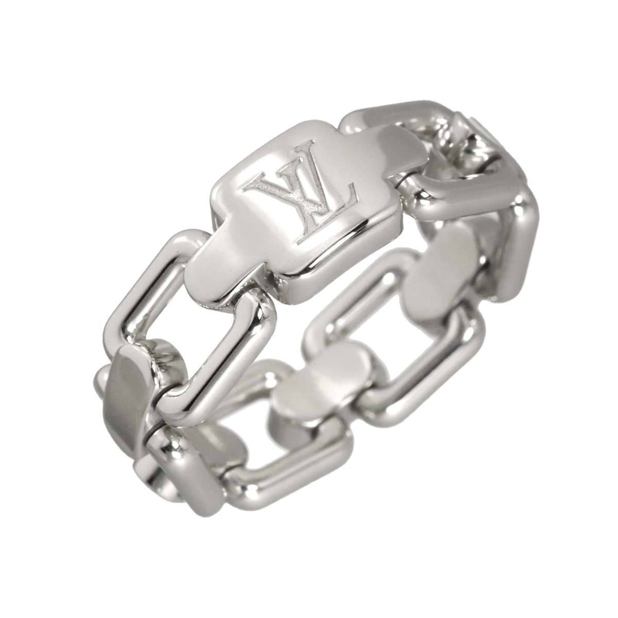 Louis Vuitton Berg Chain Attraction #48 Ring, 18K WG White Gold 750 — Like New