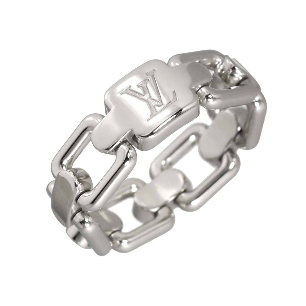 Louis Vuitton Berg Chain Attraction #48 Ring, 18K WG White Gold 750 — Like New