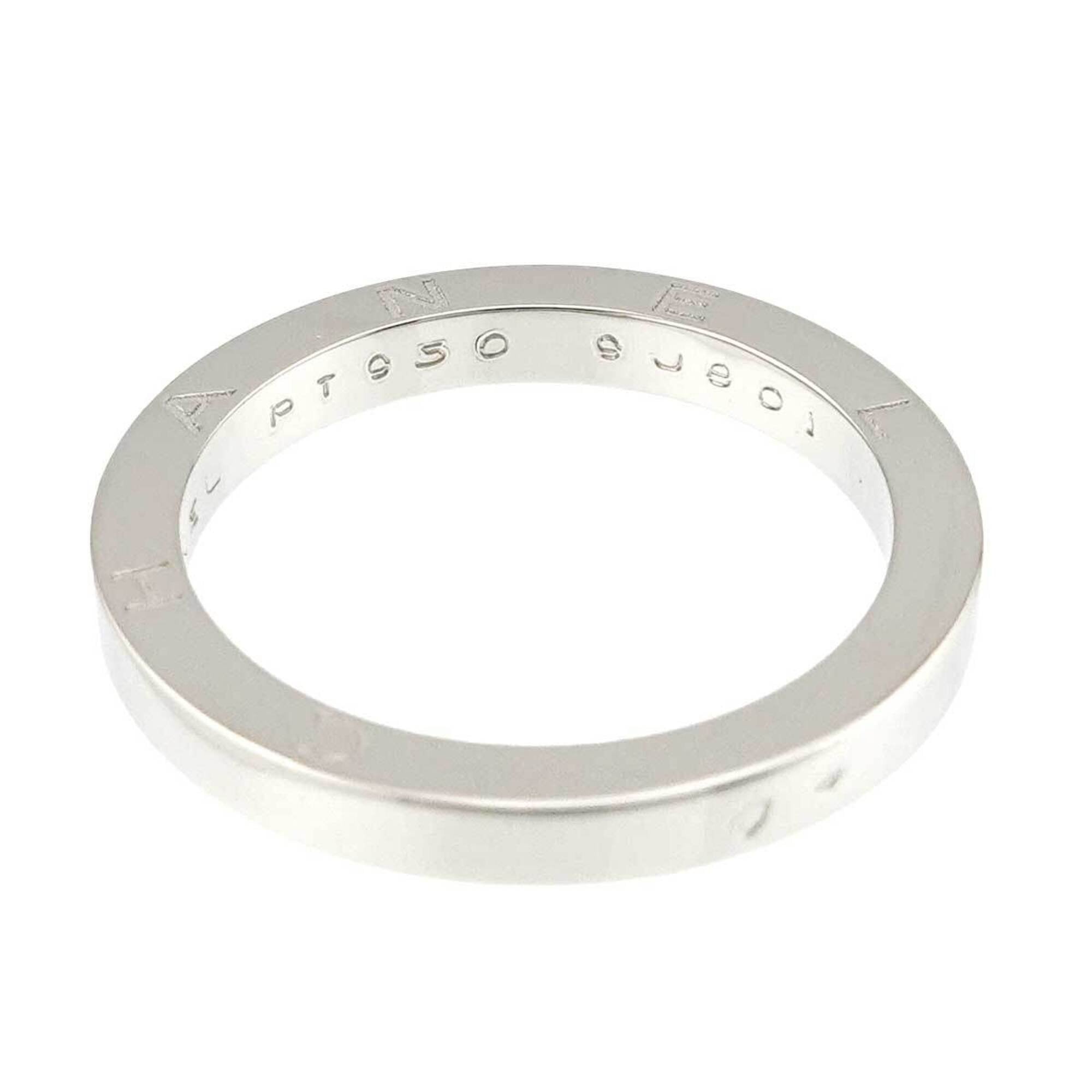 Chanel Signature 2 Ring, Platinum (Pt) — Like New