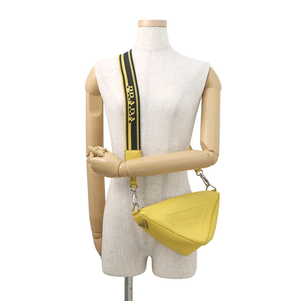 Prada Triangle Shoulder Bag in Saffiano Leather 2VH155 PRADA