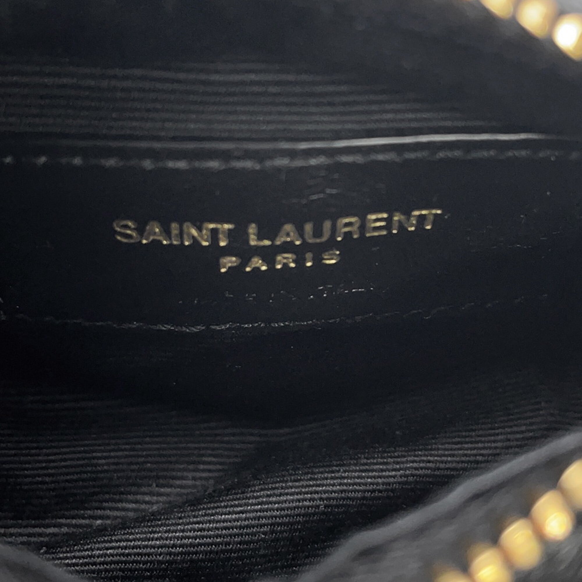 Yves Saint Laurent Saint Laurent Paris Chain Shoulder Bag Micro Third Tube Lambskin 796296 AAAJU 1000 Handbag Black Women's SAINT LAURENT PARIS — Like New