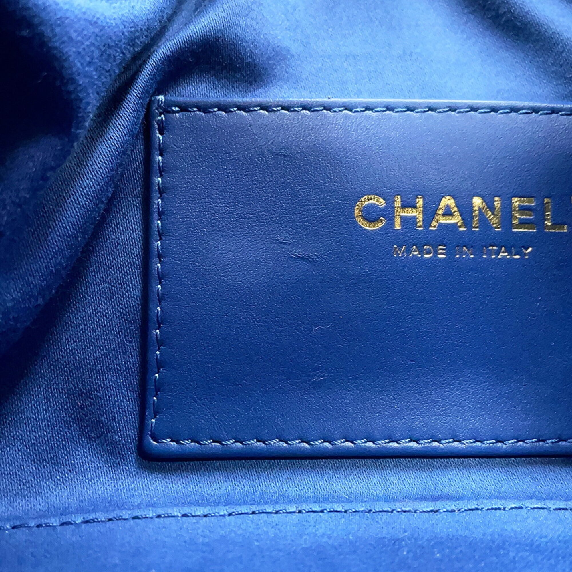 Chanel Chain Shoulder Bag Matelassé Coco Mark CHANEL25 Mini Washed Denim AS5631 CHANEL Handbag Women's — Like New