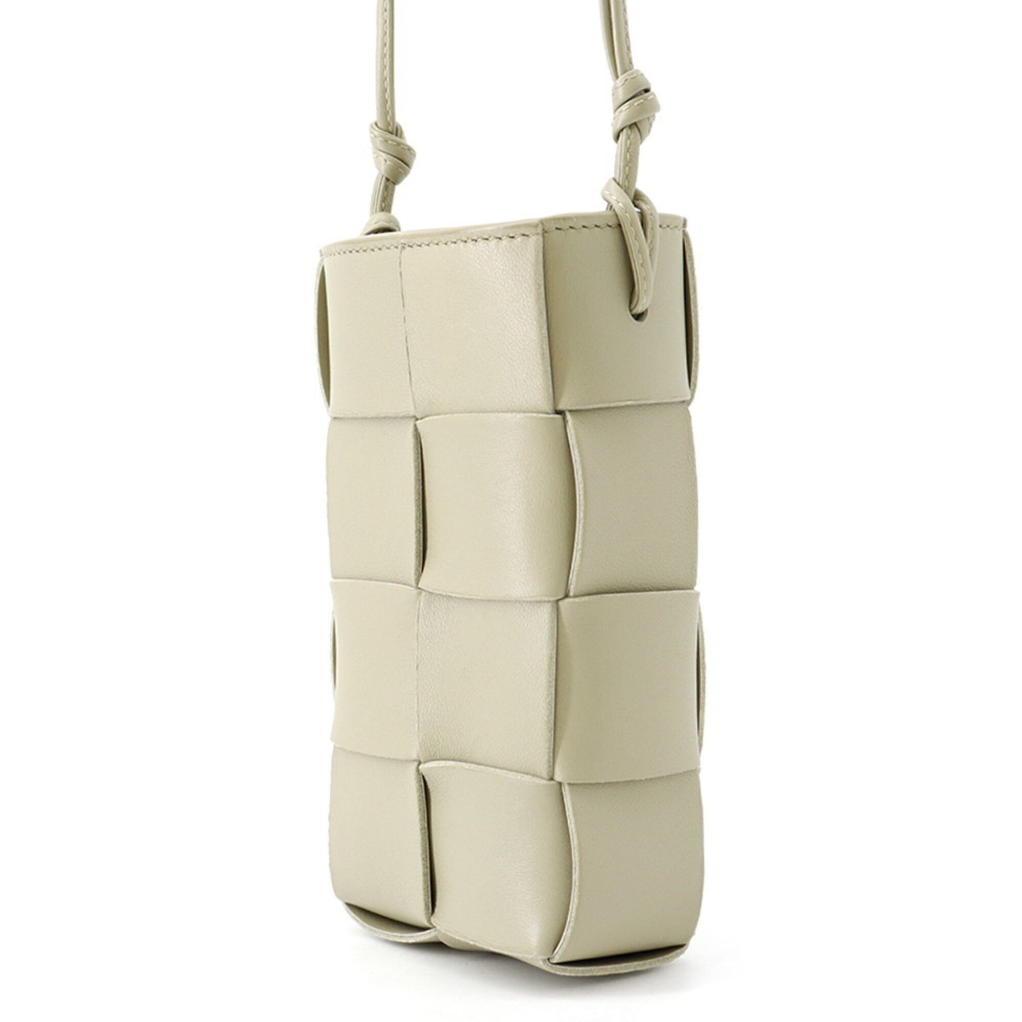 Bottega Veneta Shoulder Bag Intrecciato Cassette Phone Pouch 729298 BOTTEGA VENETA Green Handbag Smartphone — Like New