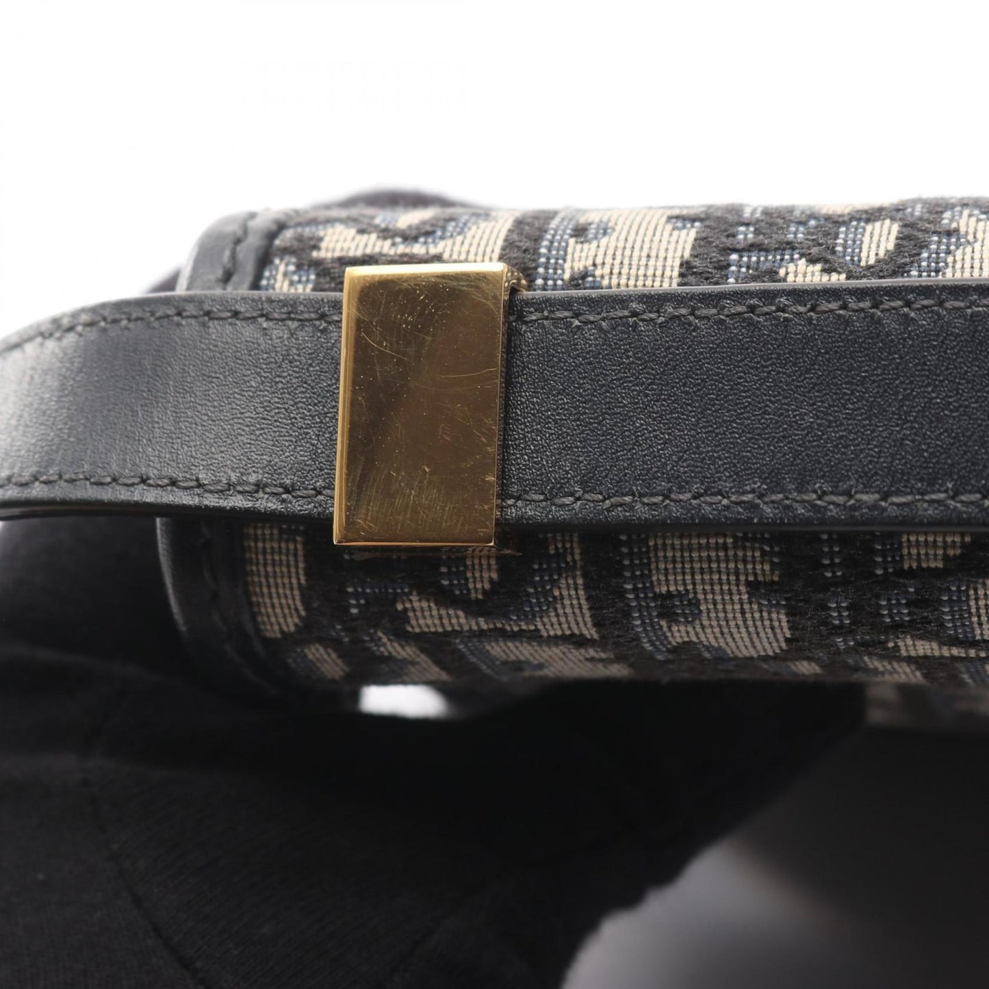 Christian Dior Dior 30 MONTAIGNE Oblique Jacquard Shoulder Bag, Canvas and Leather, Women's, Beige, Navy, Black, M9203UTZQ_M928