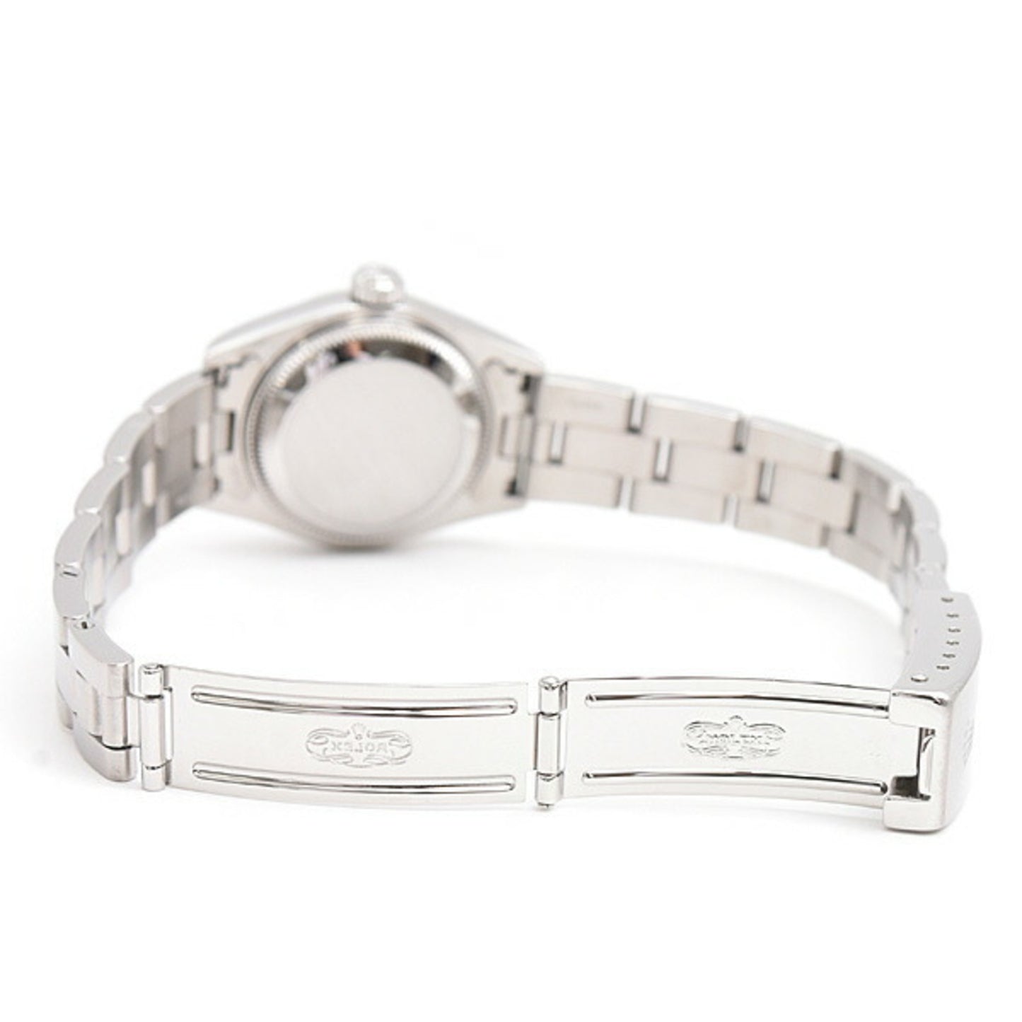 Rolex Watch Women's Oyster Perpetual Date Automatic U-number Black Dial Stainless Steel ROLEX 69160