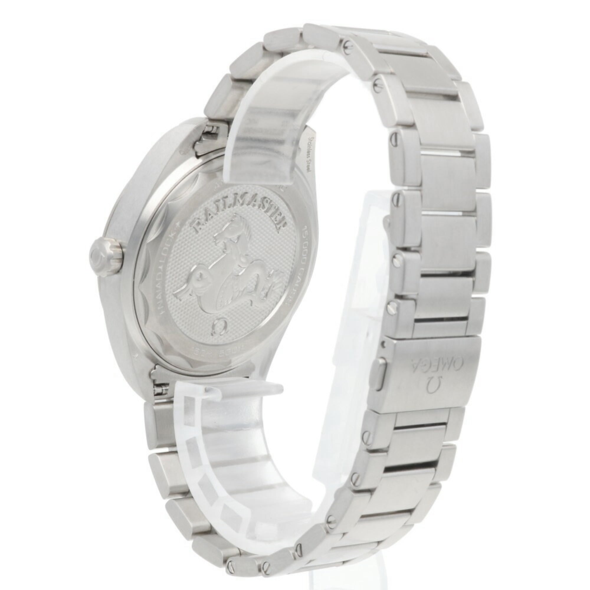Omega Railstar watch, stainless steel automatic, men's OMEGA — Very Good