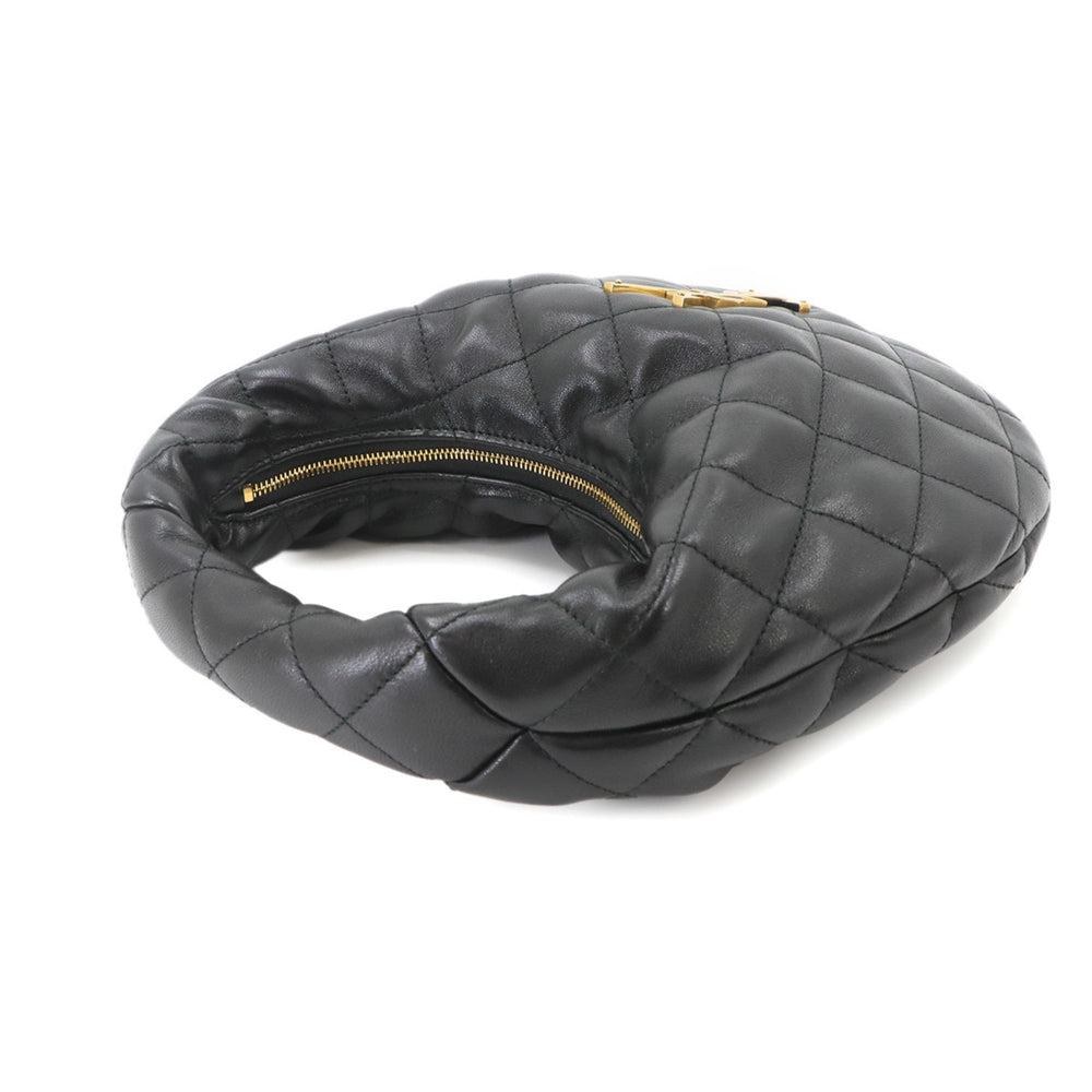 Saint Laurent Icarino Handbag, Leather, Black, 851689, Gold Hardware — New - Store Return