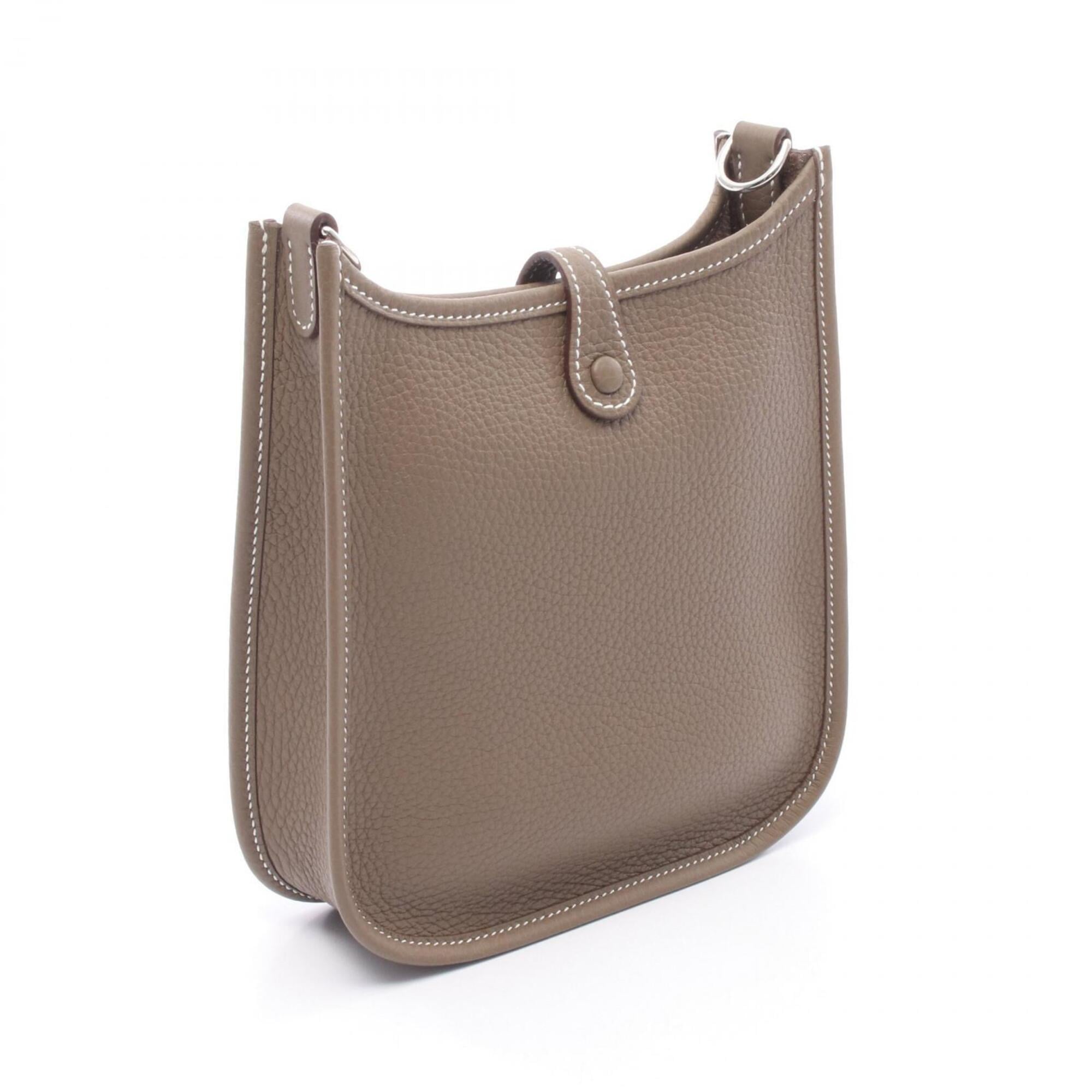 Hermes Evelyne TPM Shoulder Bag/Handbag in Taurillon Clemence Leather, Women's, Gray — New - Store Return