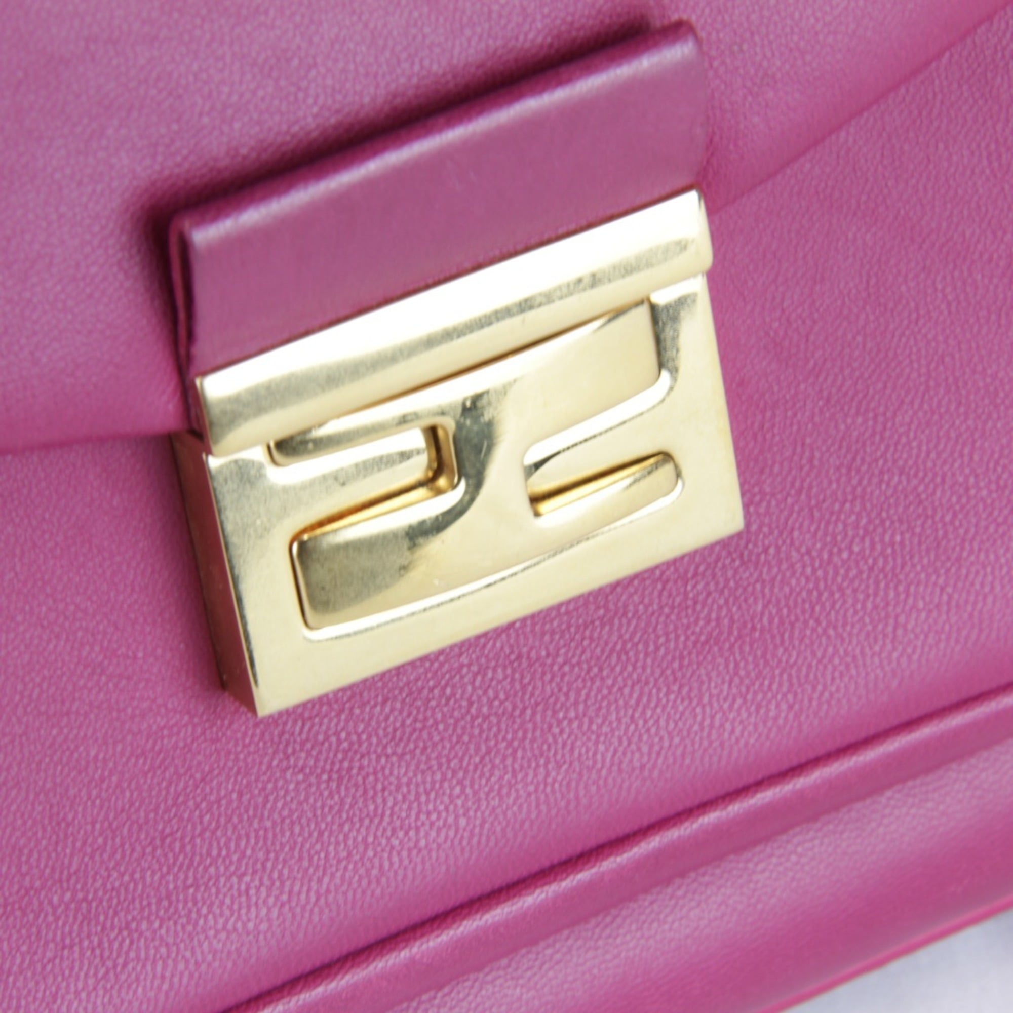 FENDI shoulder bag, leather, pink, women's — New - Store Return