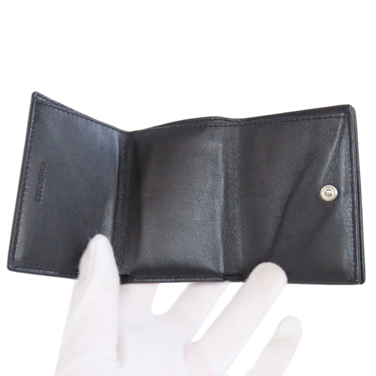 Balenciaga 594312 Tri-fold wallet, bi-fold leather, women's