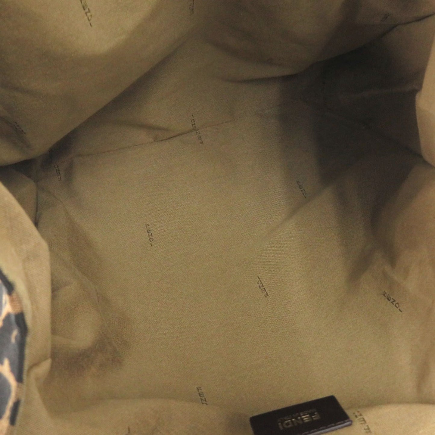 Excellent condition Fendi leopard print canvas and leather brown tote bag 8BH173-GT6 0708 FENDI