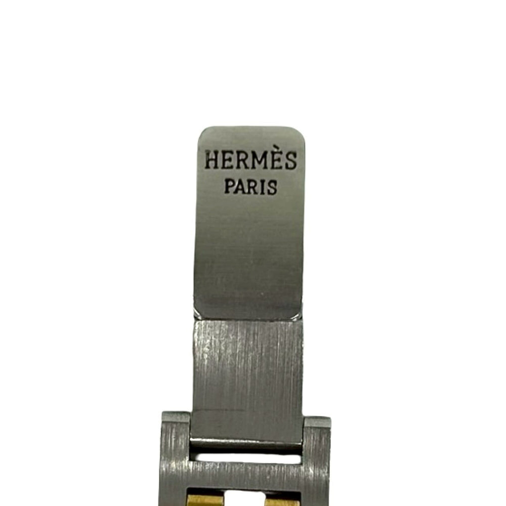 HERMES Vintage Clipper Stainless Steel GP Quartz Wristwatch, Silver/Gold, 29221 — Good