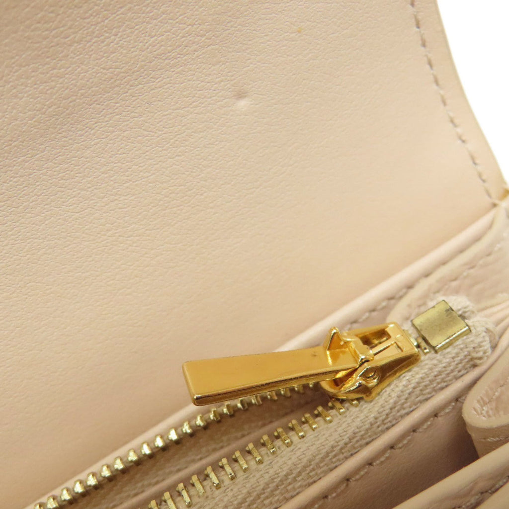 Celine logo long wallet leather women's CELINE