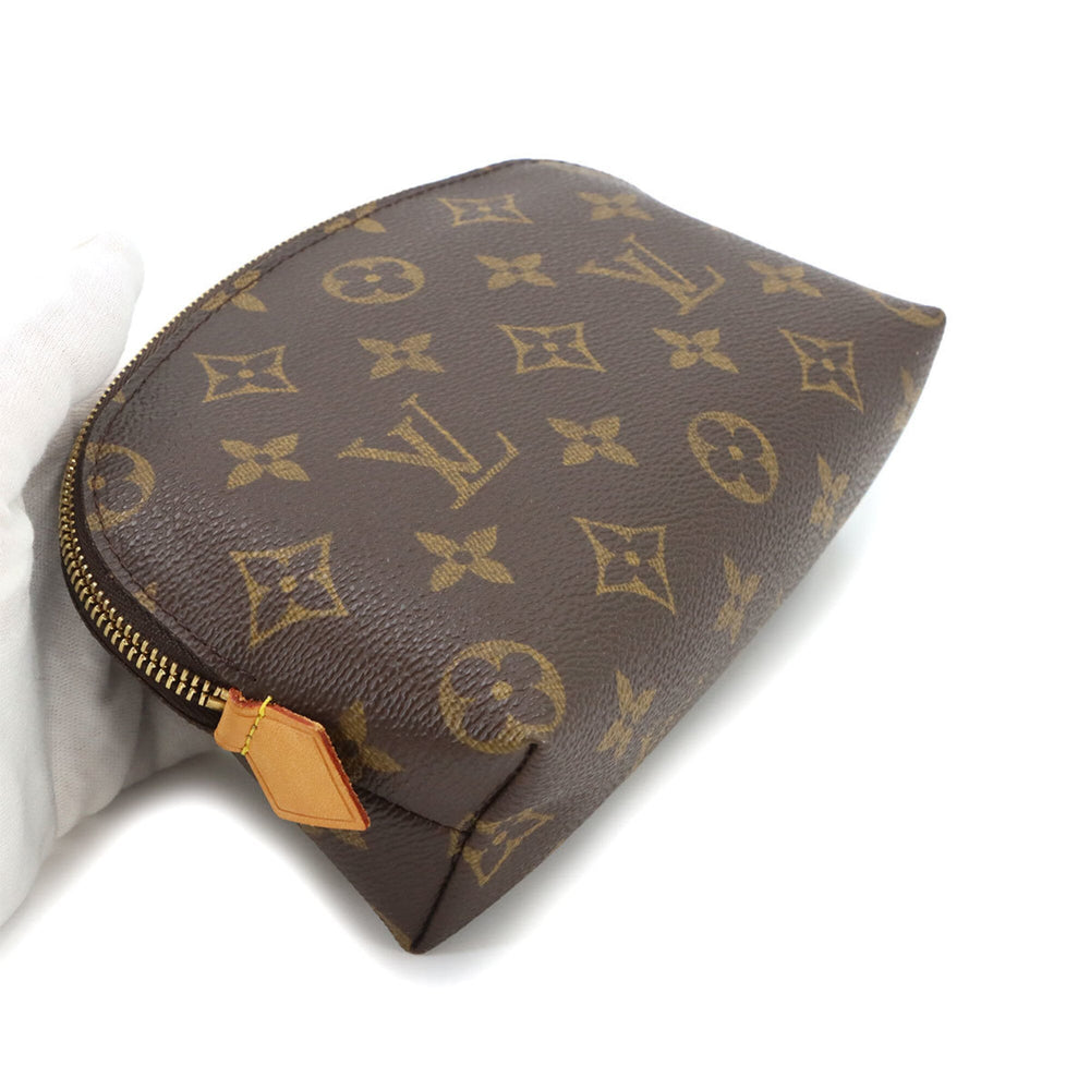Louis Vuitton Monogram Pochette Cosmetic PM Handbag Pouch Brown M47515 — Like New