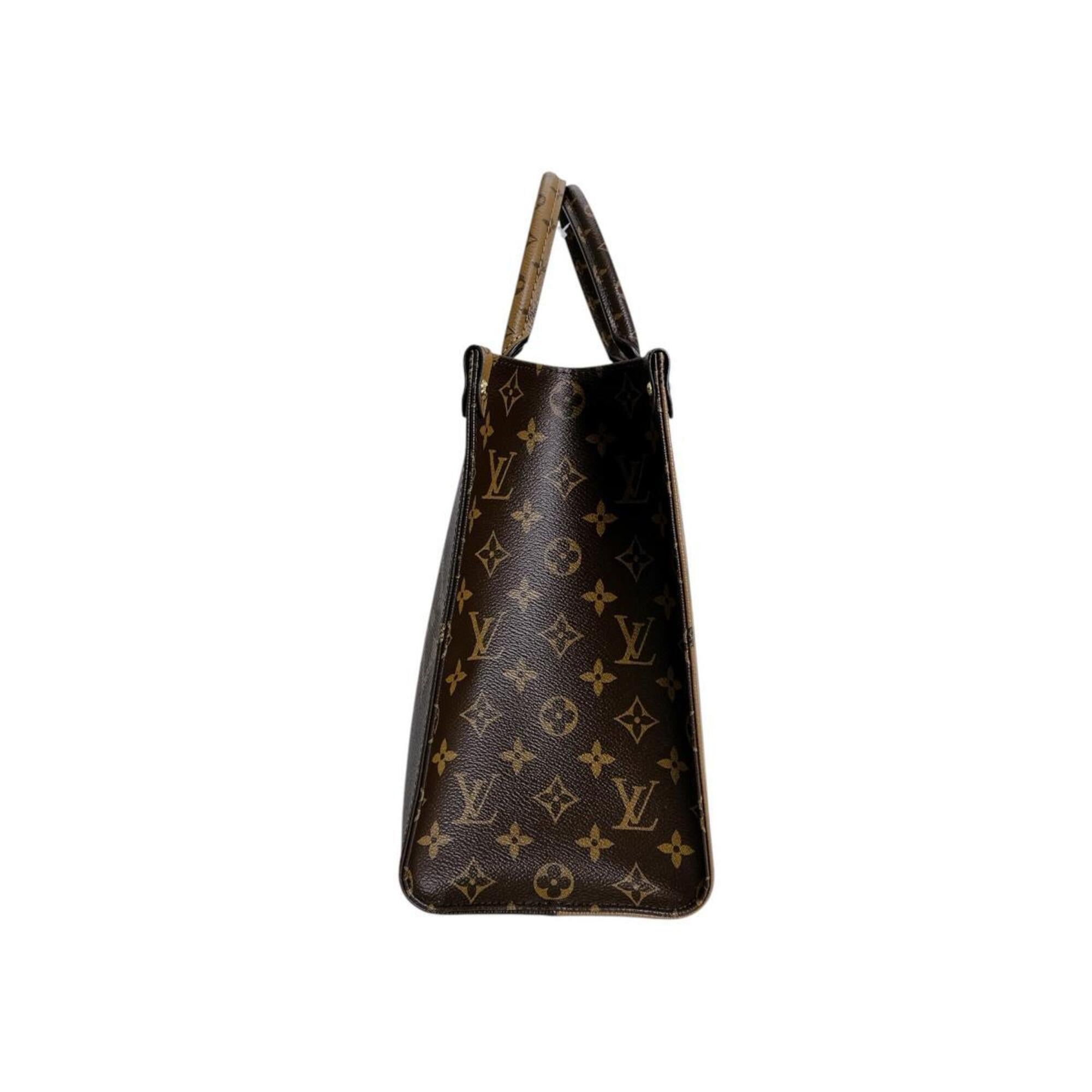 Louis Vuitton LOUIS VUITTON Tote Bag Handbag Monogram Giant Reverse OnTheGo MM M45321 Brown — Like New