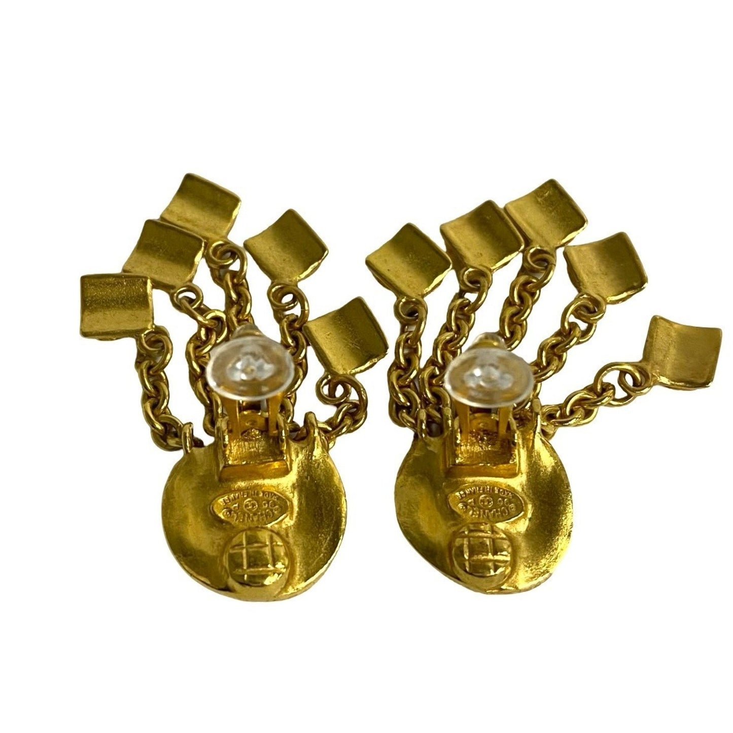 CHANEL 96P Coco Mark Motif GP Earrings/Ear Cuff Accessories Gold 544-4