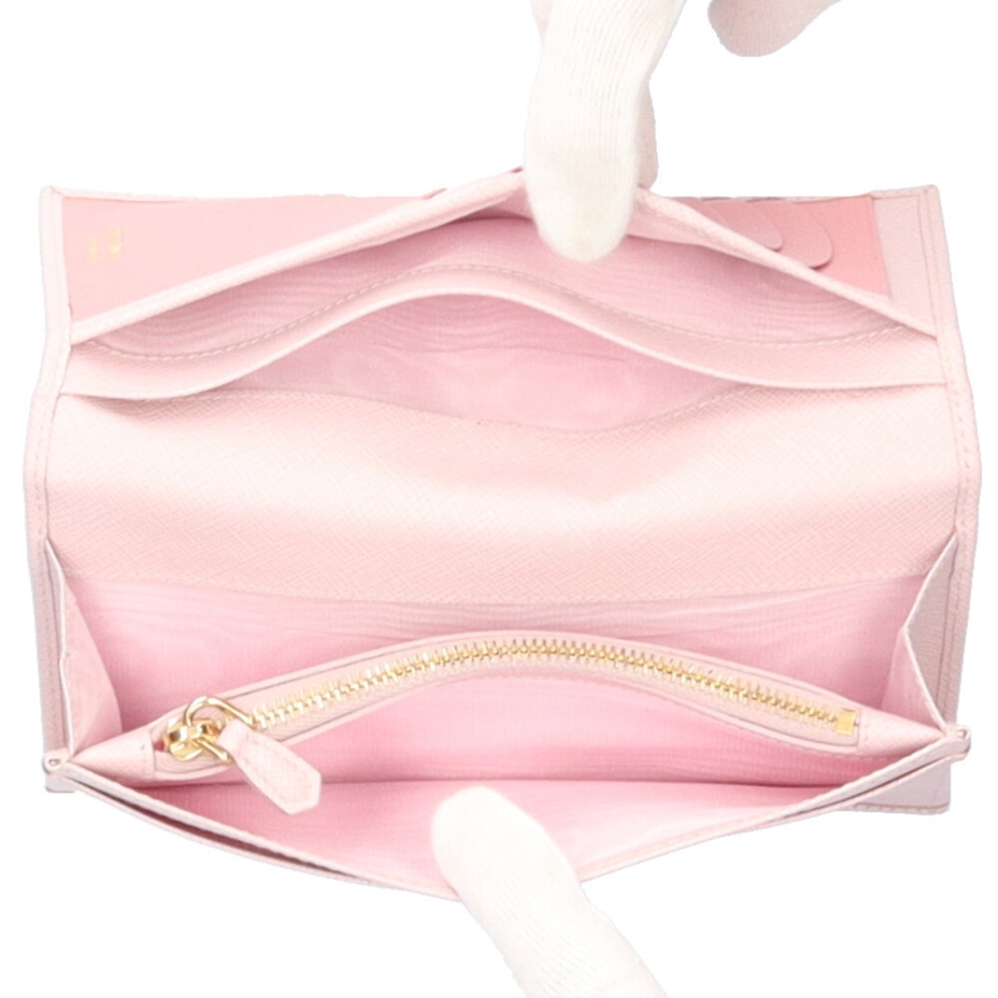 Pre-owned Prada Saffiano Leather Long Wallet for Women