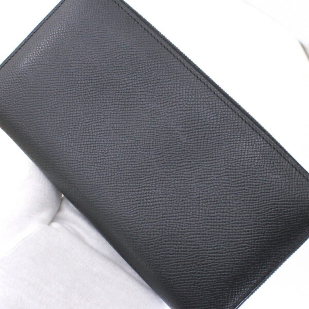 Hermès Azap Long Classic Black Zip-Around Wallet, Epson, Men's and Women's, HERMES KM3188
