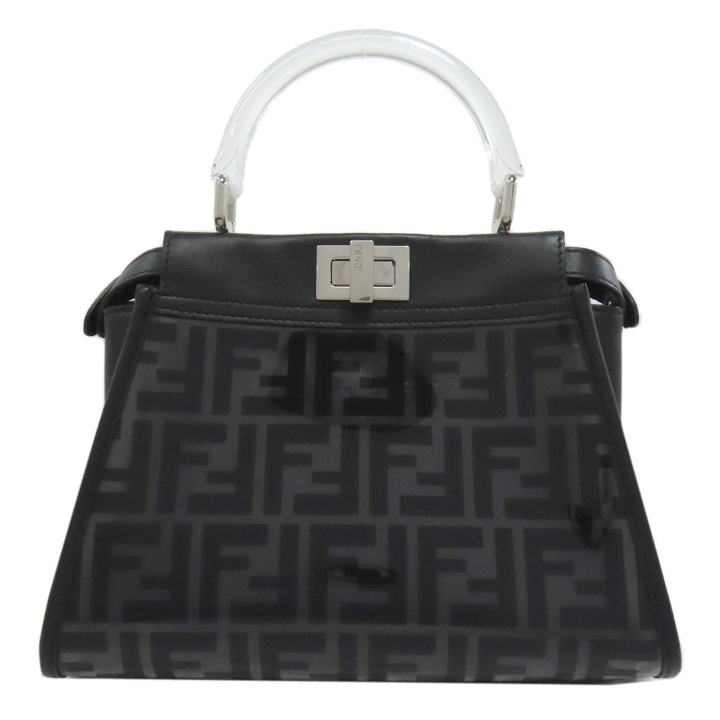 Fendi Peekaboo Mini 2-Way Handbag in Vinyl/Calf Leather for Women