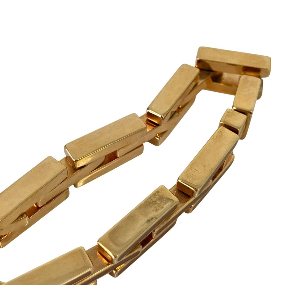 PRADA Metal x Enamel Chain Bracelet, Gold Color, Orange, Men's & Women's — Like New