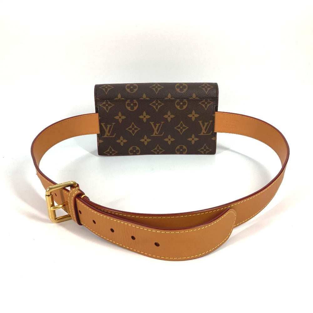 LOUIS VUITTON M44667 Monogram S-Lock Belt Pouch PM, Bag, Shoulder Waist Canvas, Women's, Brown, Like New — Like New