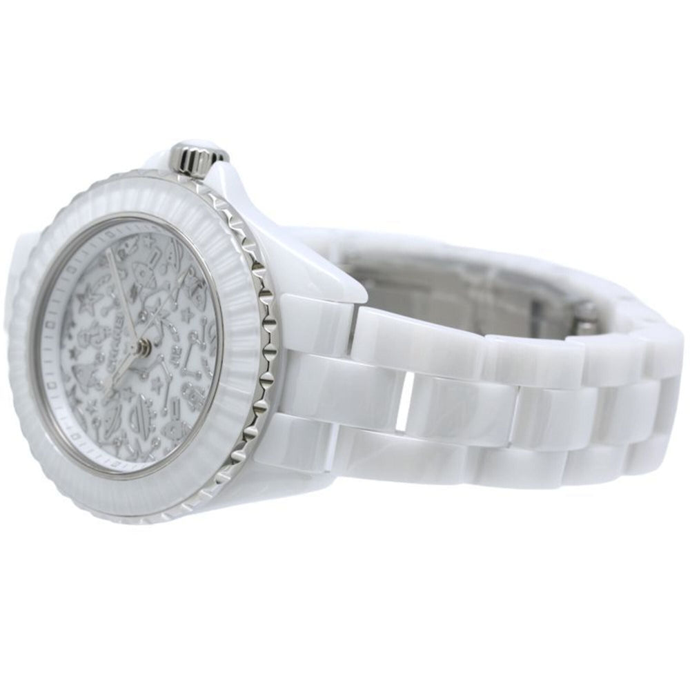 CHANEL J12 Cosmic Diamond H7990 Women's Watch, White Ceramic x Stainless Steel 40440 — New - Store Return