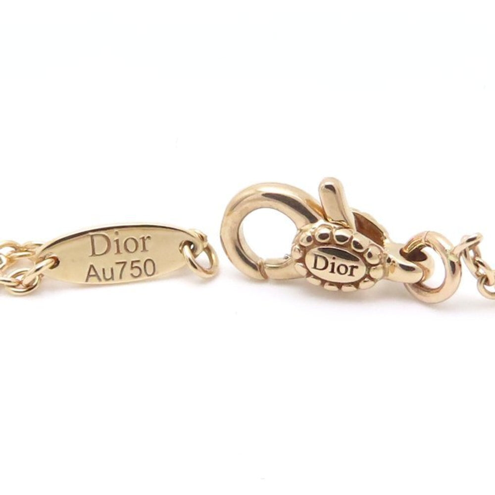 Christian Dior Rose des Vents Necklace, Pink Opal and Diamond, 18K Gold, Women's, 295853 — Like New