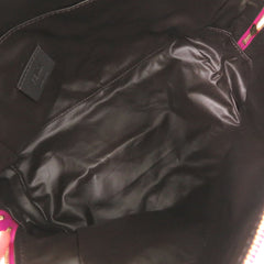 Like new Fendi Beauty Pouch with FF logo and Zucca pattern, 8N0171, Polyamide, Purple, 0677, FENDI — Like New