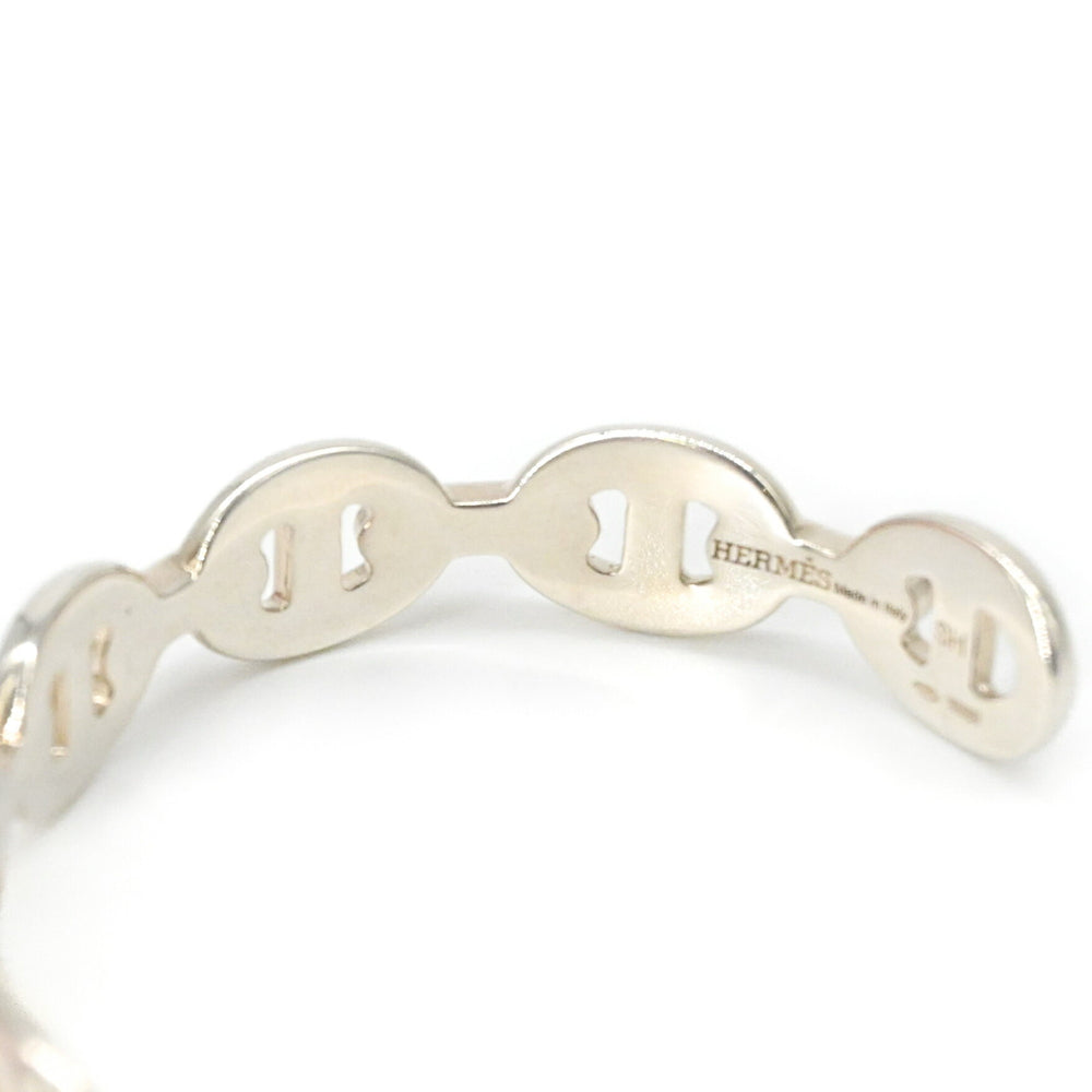 HERMES Chaine d'Ancre Enchainée Bangle Bracelet for Women, Silver SV925 #15 SH — Like New