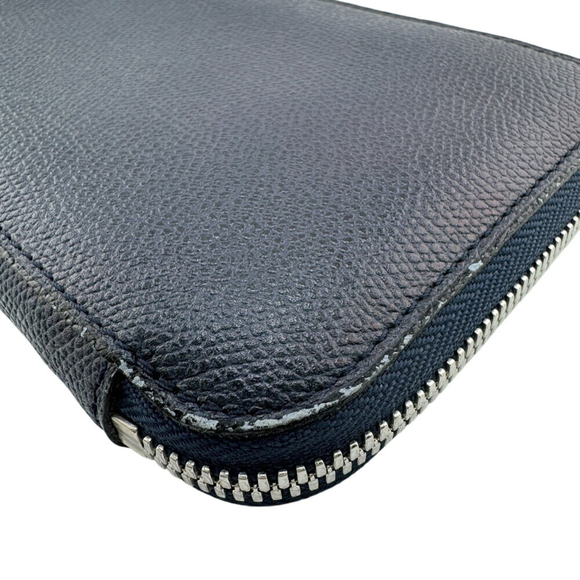 Valextra Men's Navy Long Wallet