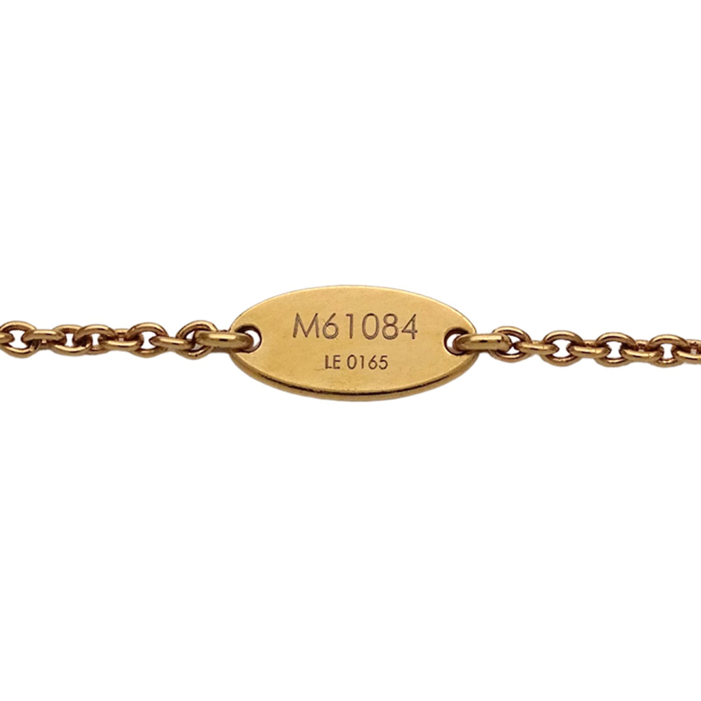 Louis Vuitton Essential V Bracelet, Women's, Gold, M61084, with Logo