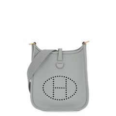Hermes Evelyne TPM Shoulder Bag 111cm Amazon Blue Glacier Taurillon Clemence W Stamp Handbag Women's HERMES — Like New