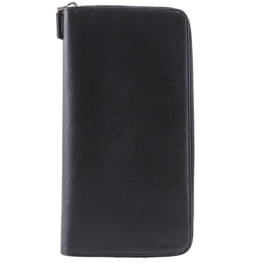 Prada Organizer Long Wallet 2ML220 Saffiano Black Men's
