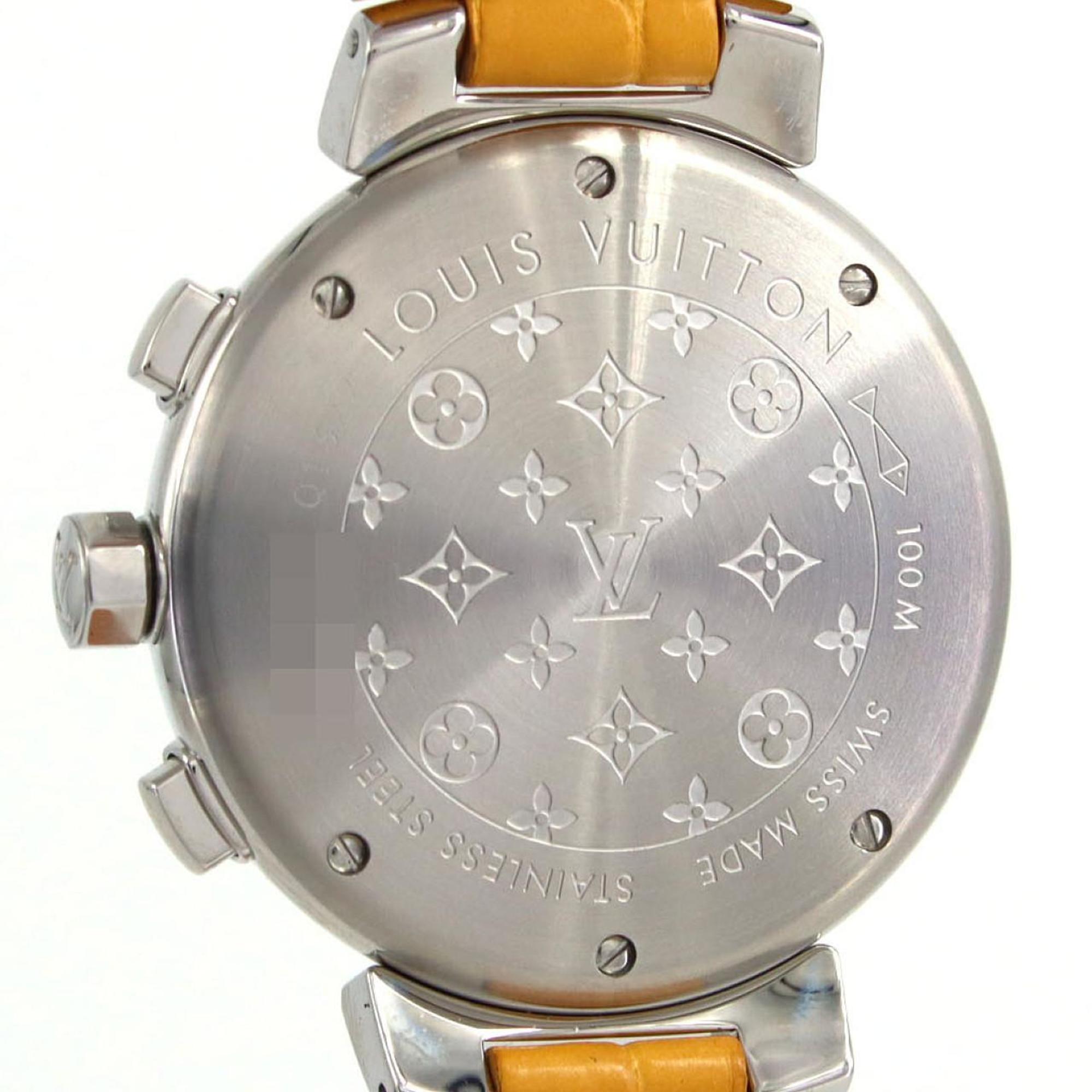 Louis Vuitton Tambour Chrono Q1322 Stainless Steel Quartz Watch — Very Good