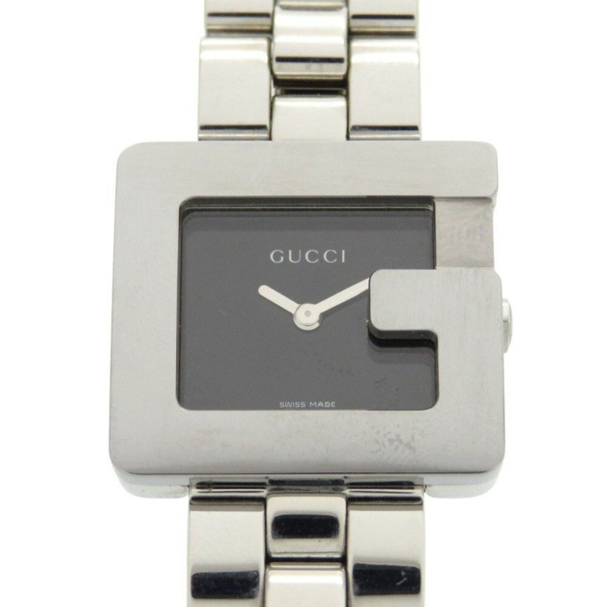 Gucci 3600L Stainless Steel Black Silver Dial Quartz Watch 1749GUCCI — Good