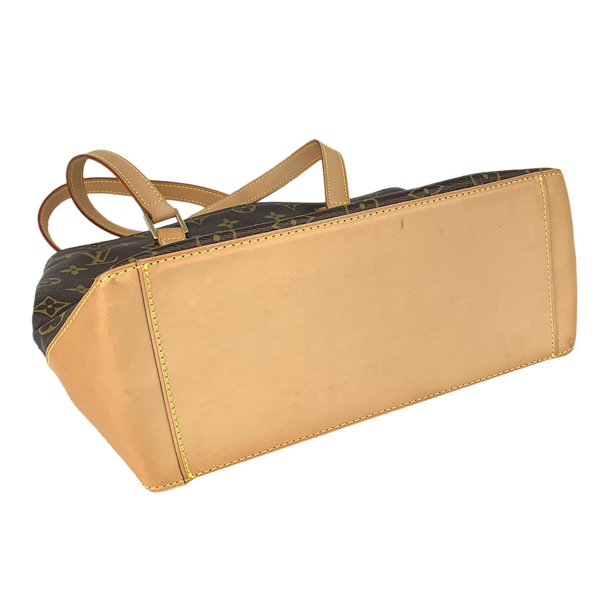 Louis Vuitton Monogram Cabas Piano Tote Handbag, Brown, M51148, Gold Hardware — Like New