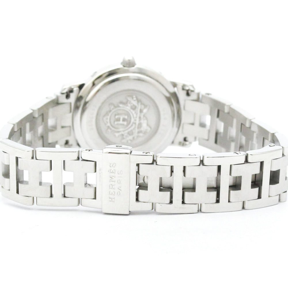 HERMES Clipper Stainless Steel Quartz Ladies Watch CL4.210 Polished — Very Good