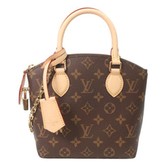 LOUIS VUITTON M12019 Monogram Lockit BB Handbag, Brown, Women's, RFID (IC) — Like New