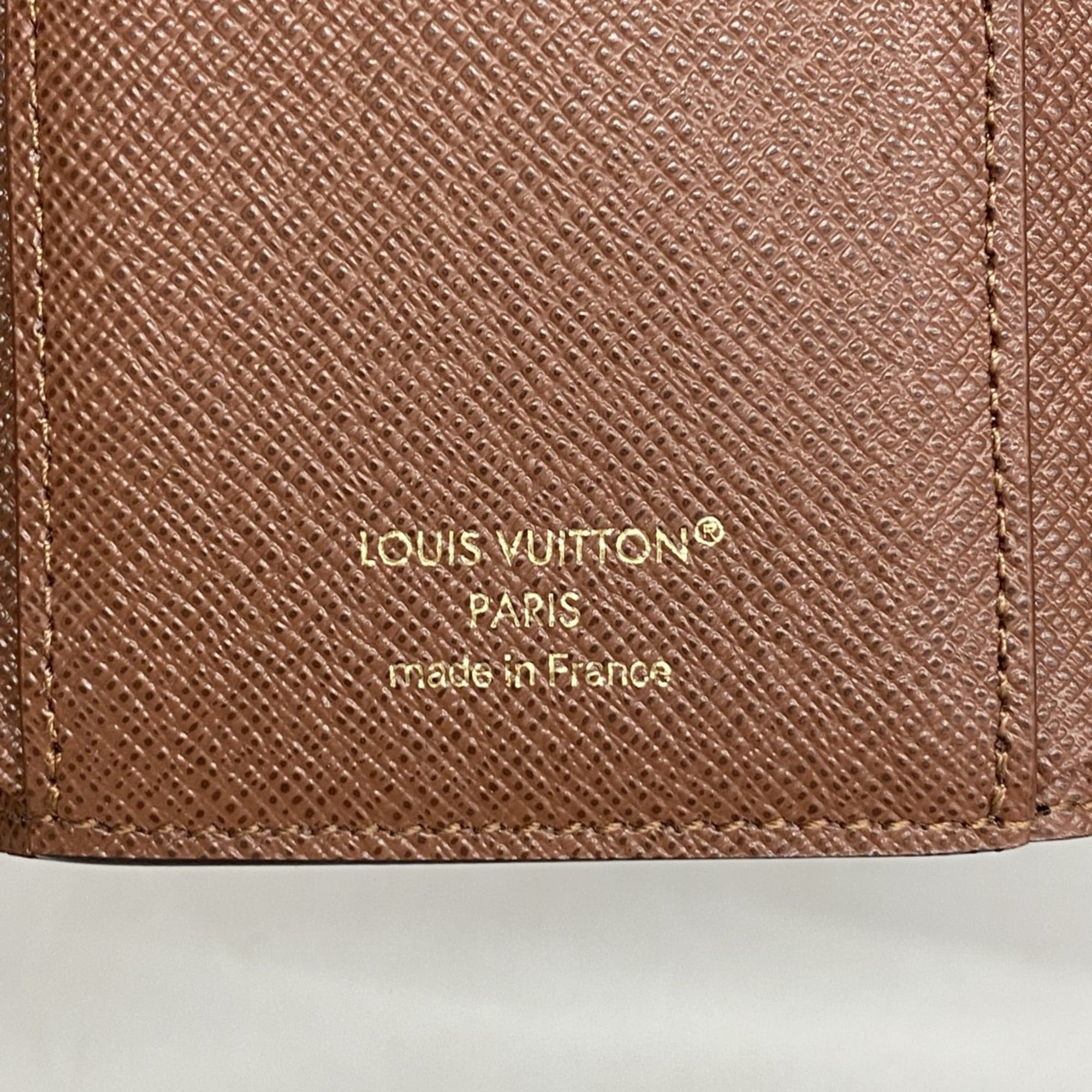 Louis Vuitton Monogram Victorine Tri-fold Wallet M62472 Brown Women's