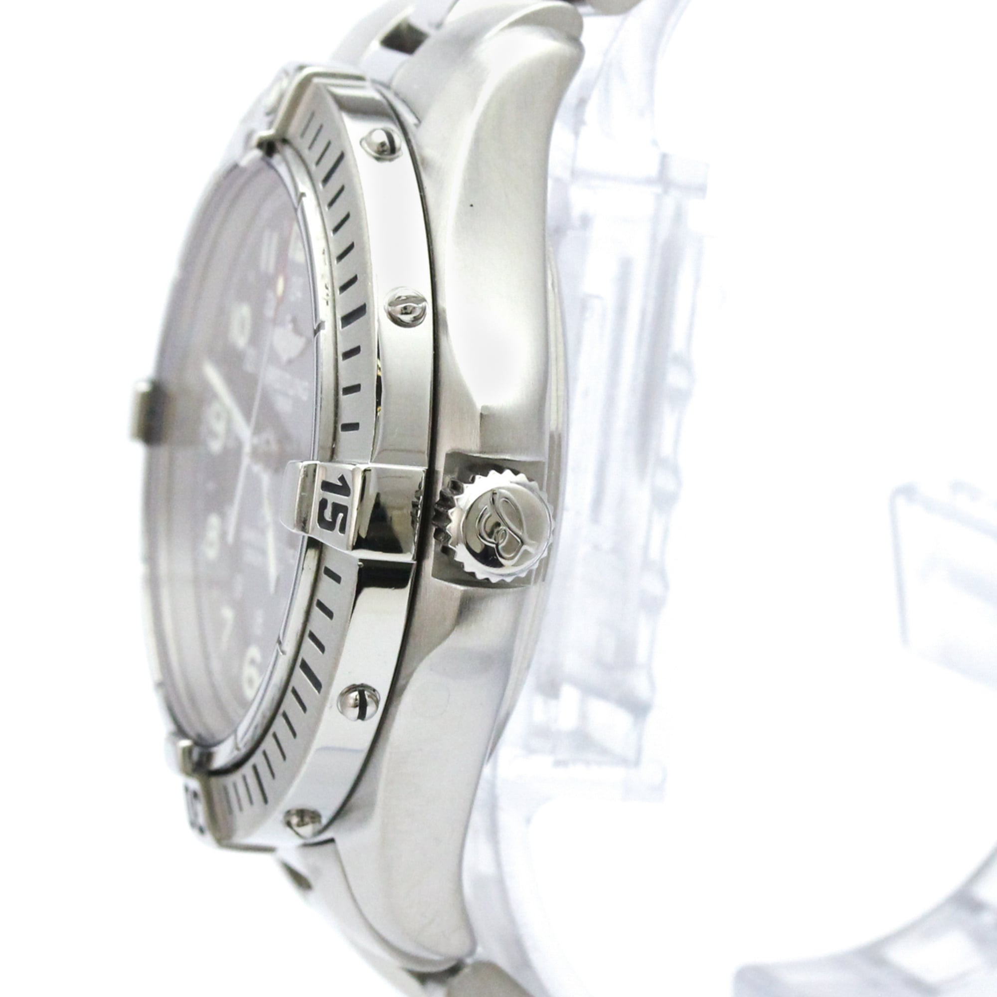 BREITLING Colt Stainless Steel Quartz Mens Watch A74350 Polished — Very Good