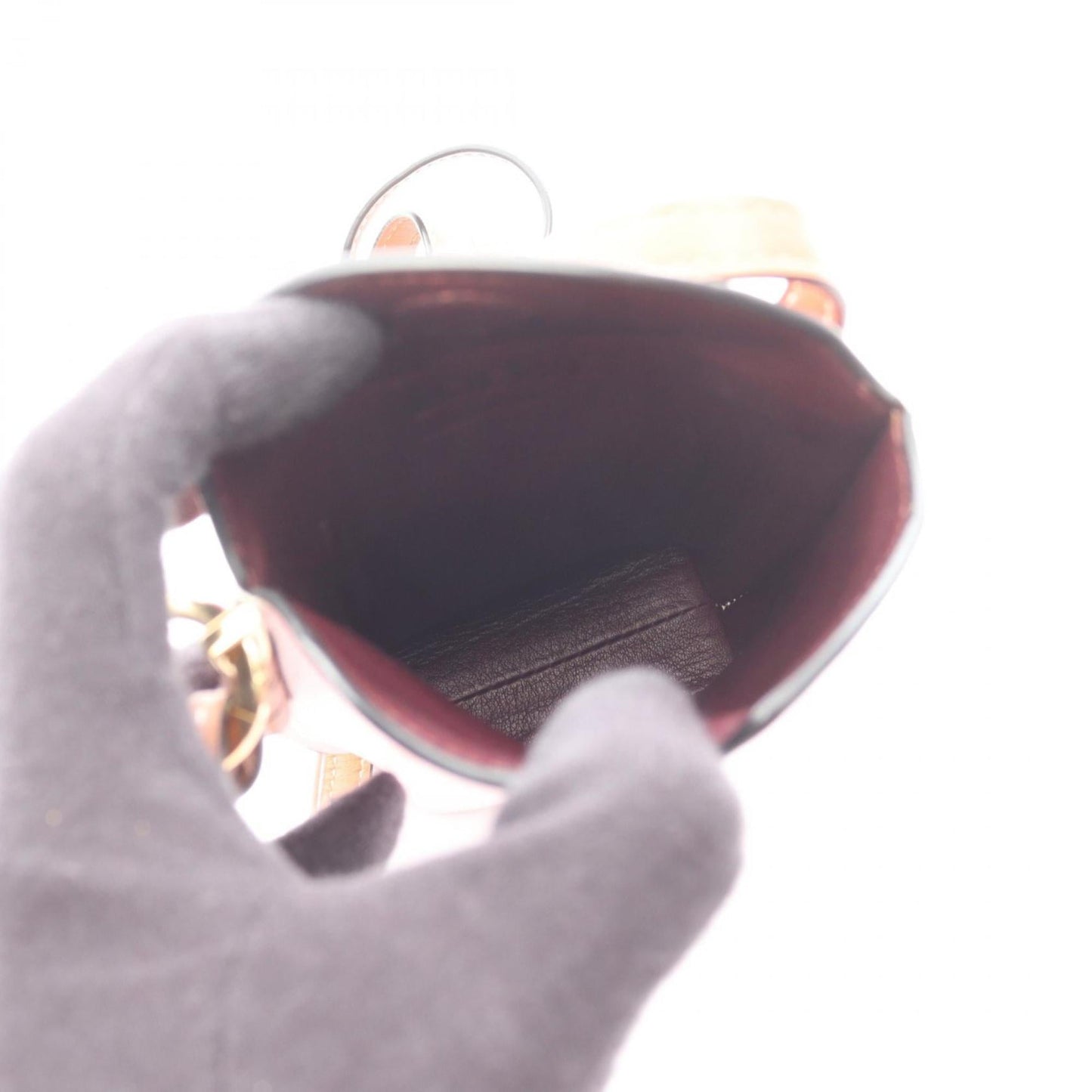 LOEWE GATE POCKET Shoulder Bag, Leather, Women's, Pink, Orange, Brown, 109.30BZ42