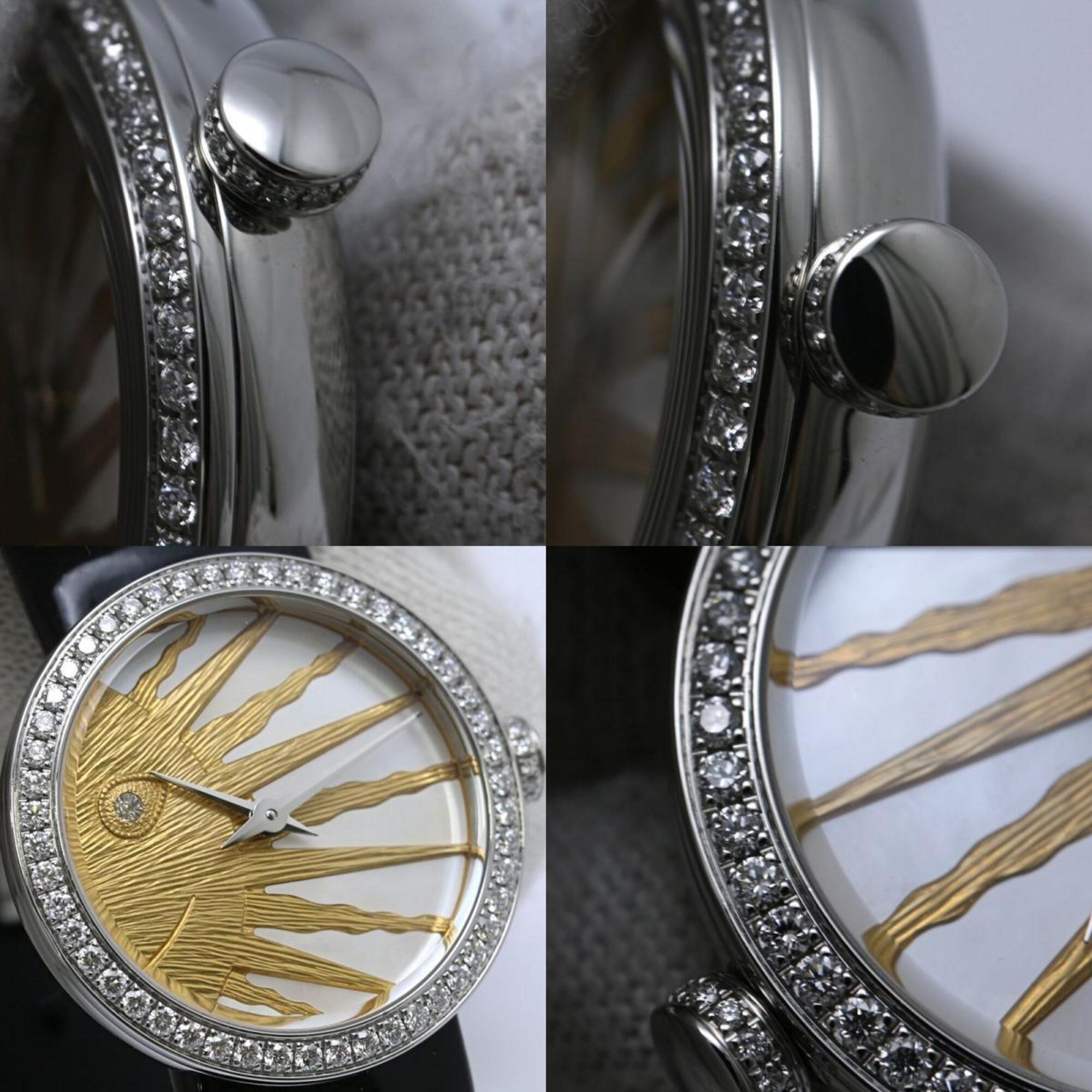 Dior La Rose Celeste Diamond Bezel CD04711X1001 Women's Watch Stainless Steel x Enamel 40453 — Good